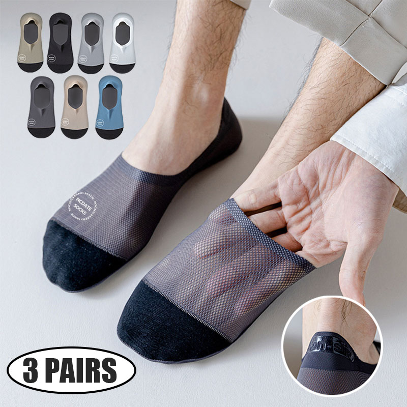 No Show Sock Women - 3 Pasang Kaus Kaki Tak Terlihat