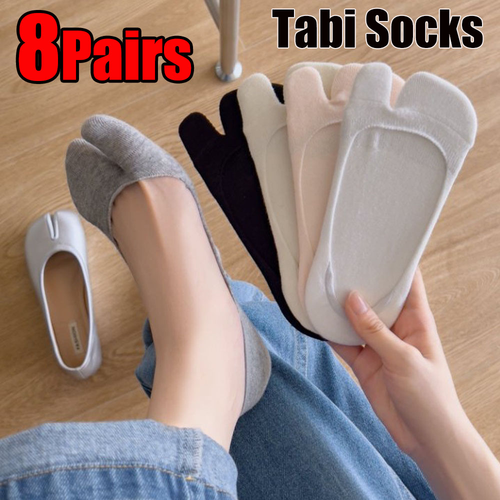 No Show Sock Women - Kaus Kaki Tabi Katun Wanita Dua