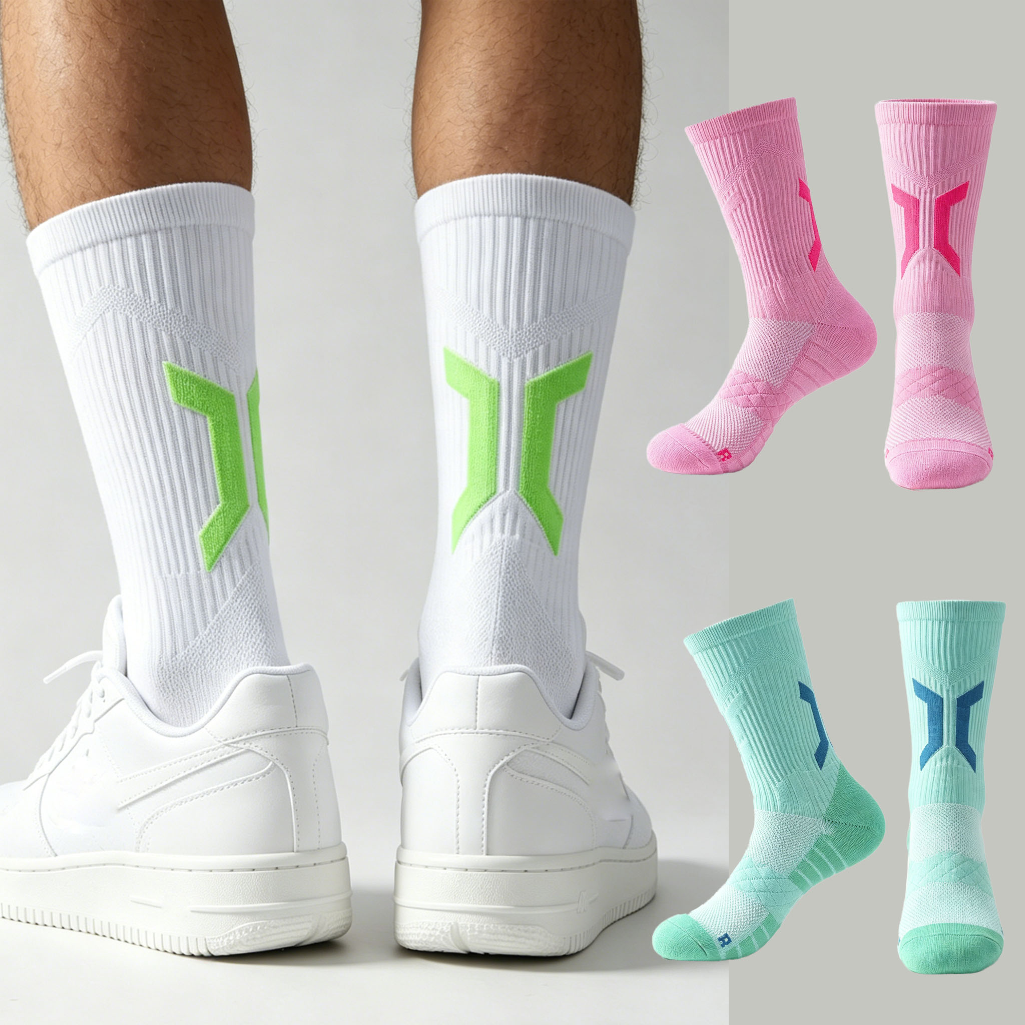 Athletic Sock Cushion - Kaos Kaki Basket Pria Tebal Berbantalan