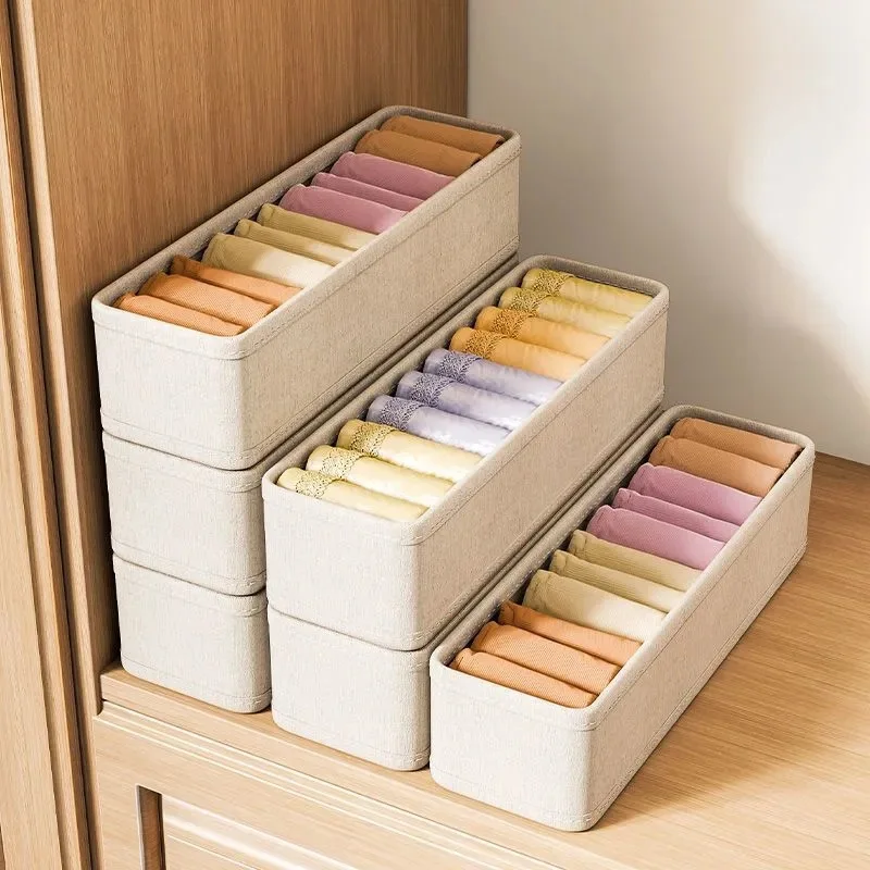 Sock Organizer Tray - 1/2/4pcs Kotak Penyimpanan Pakaian Lipat Bertumpuk