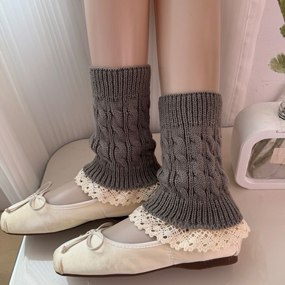 Penghangat Kaki Rajutan Vintag - Boot Sock Slouchy ulasan dan harga