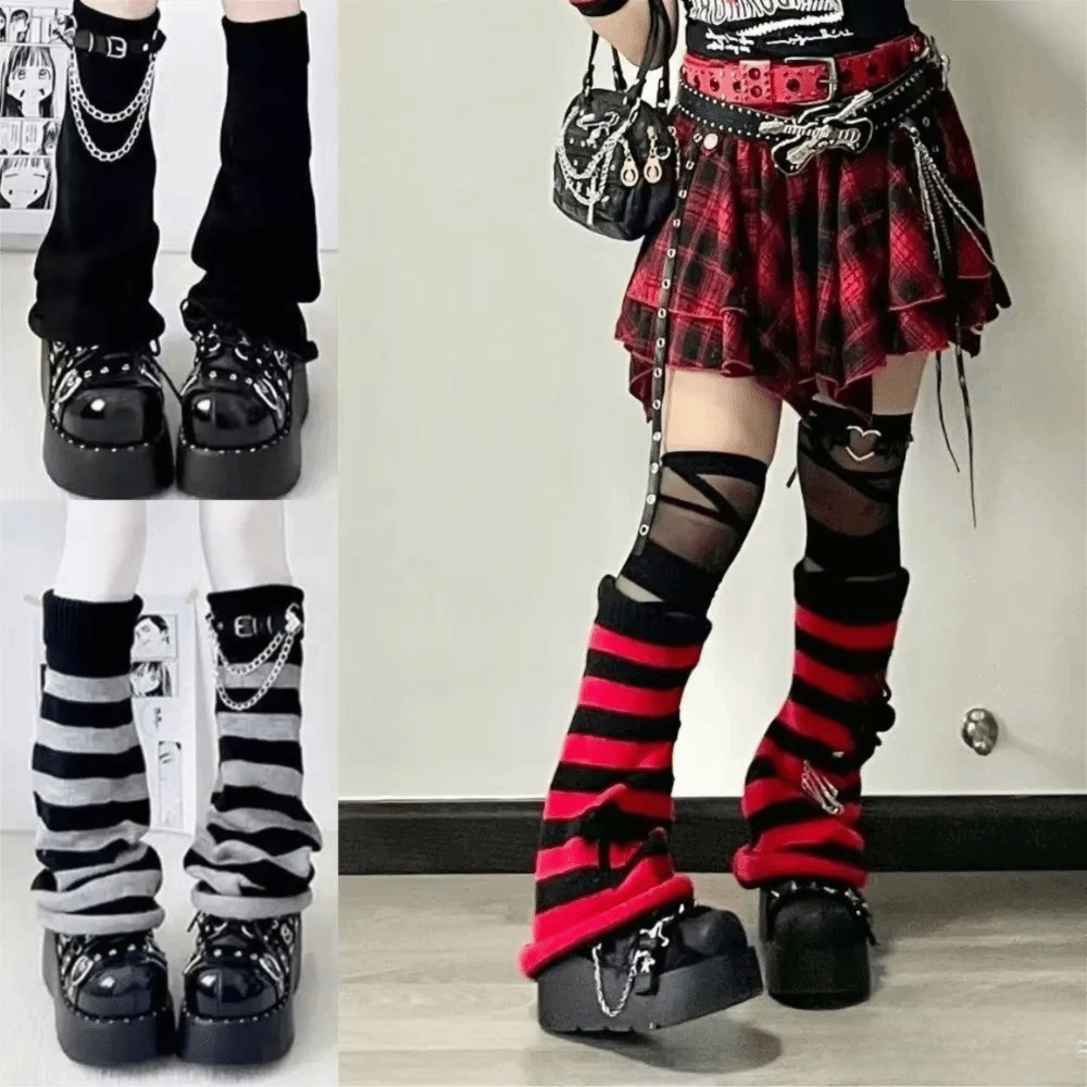 Penghangat Kaki Rajutan Gaya H - Boot Sock Slouchy ulasan dan harga