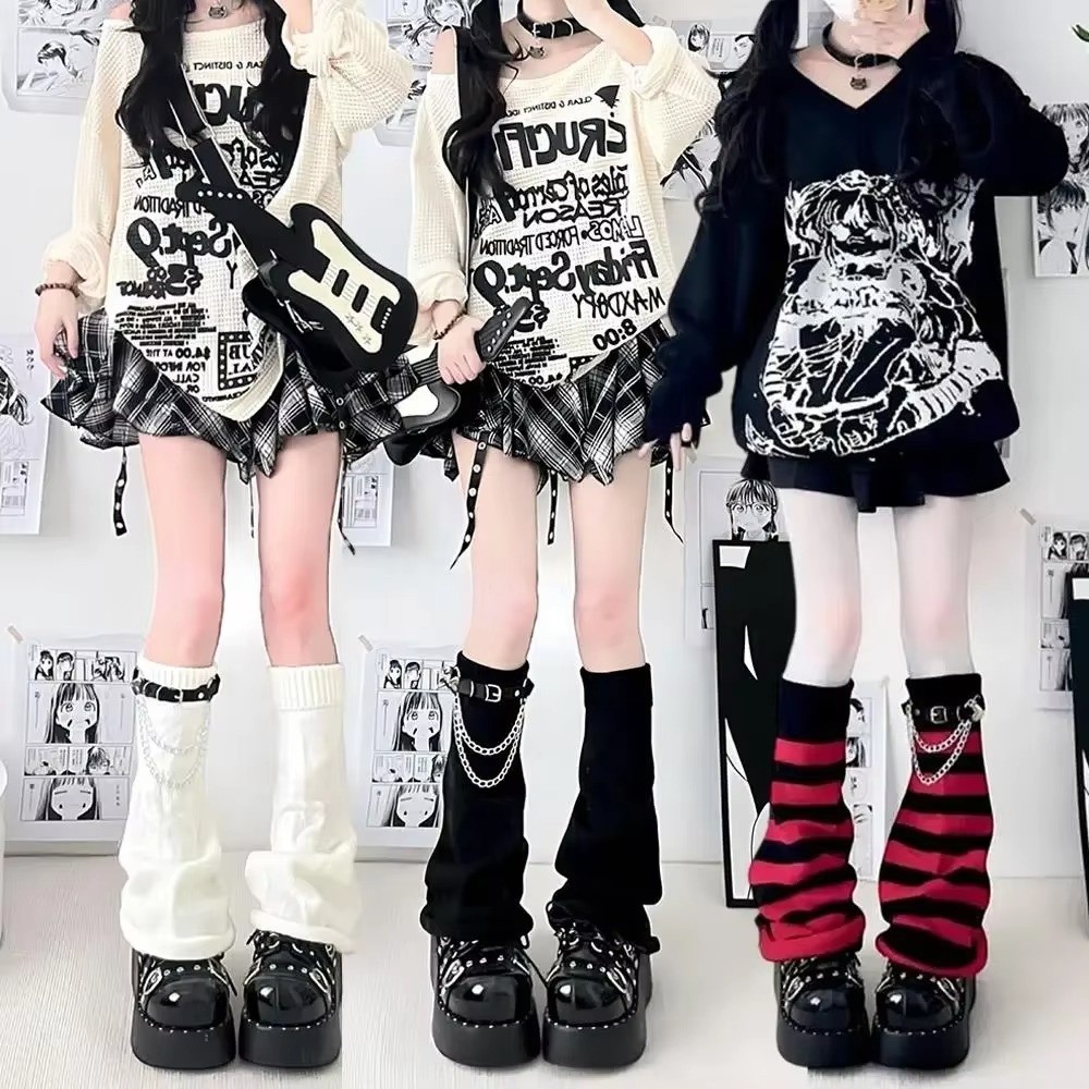 Penghangat Kaki Rajutan Gaya H - Boot Sock Slouchy ulasan dan harga
