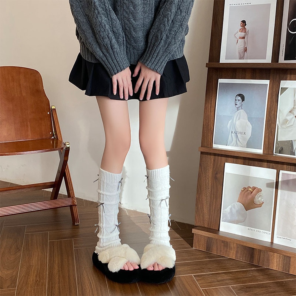 Penghangat Kaki Setinggi Betis - Boot Sock Slouchy ulasan dan harga