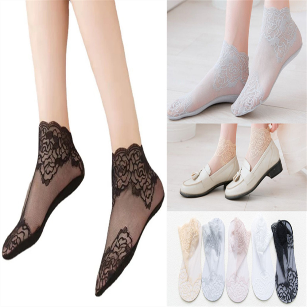 Kaos Kaki Wanita Tipis Motif M - Invisibility Sock Loafer ulasan dan harga