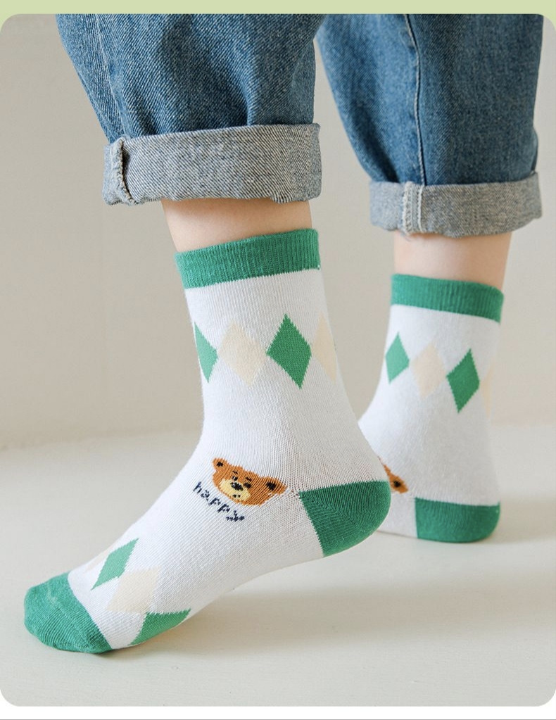 5 Pasang Kaus Kaki Katun Bermo - Cotton Crew Sock Pack ulasan dan harga