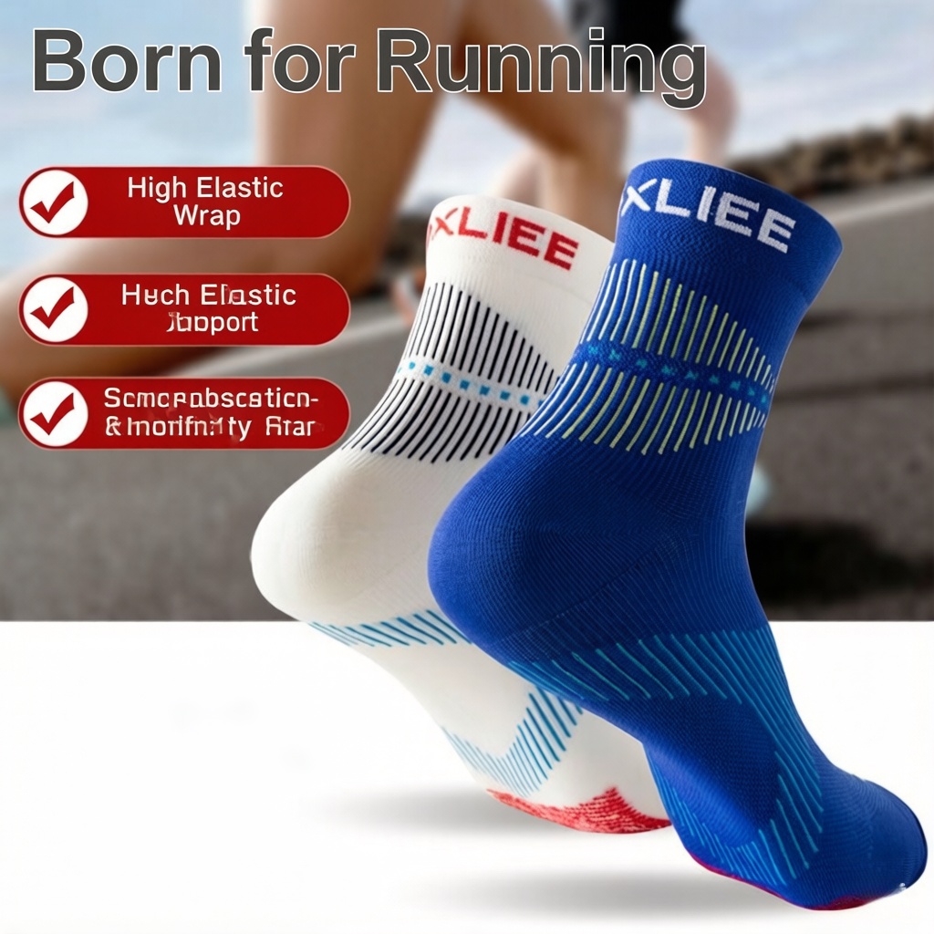 WRELS 1/2/3 Pasang Kaus Kaki L - Athletic Sock Cushion ulasan dan harga