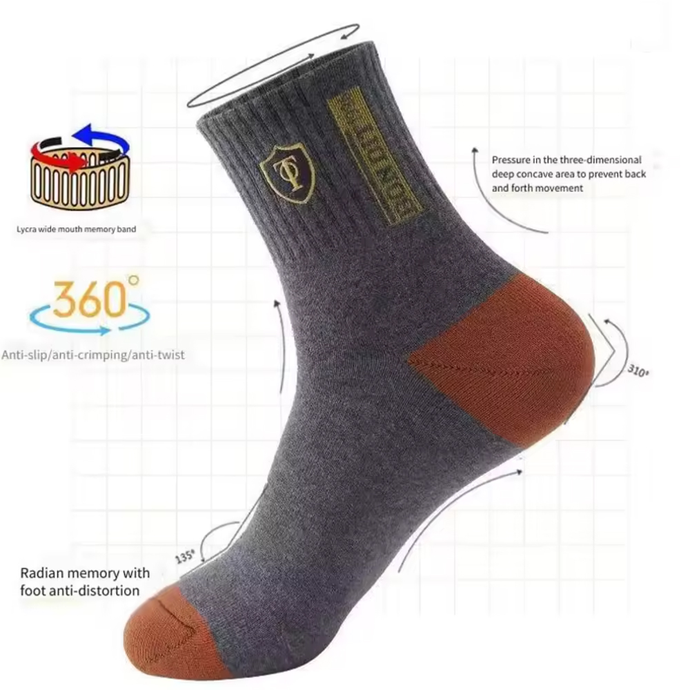 20 Pasang Kaus Kaki Termal Pre - Cotton Crew Sock Pack ulasan dan harga