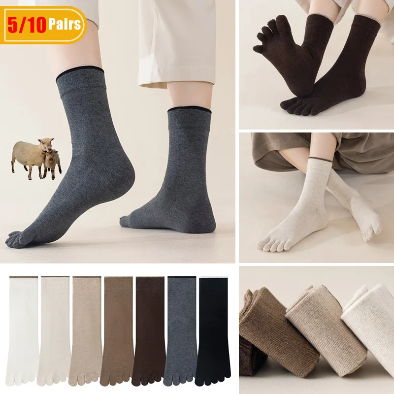 5/10 Pasang Kaus Kaki Wol Pria - Thermal Sock Winter ulasan dan harga